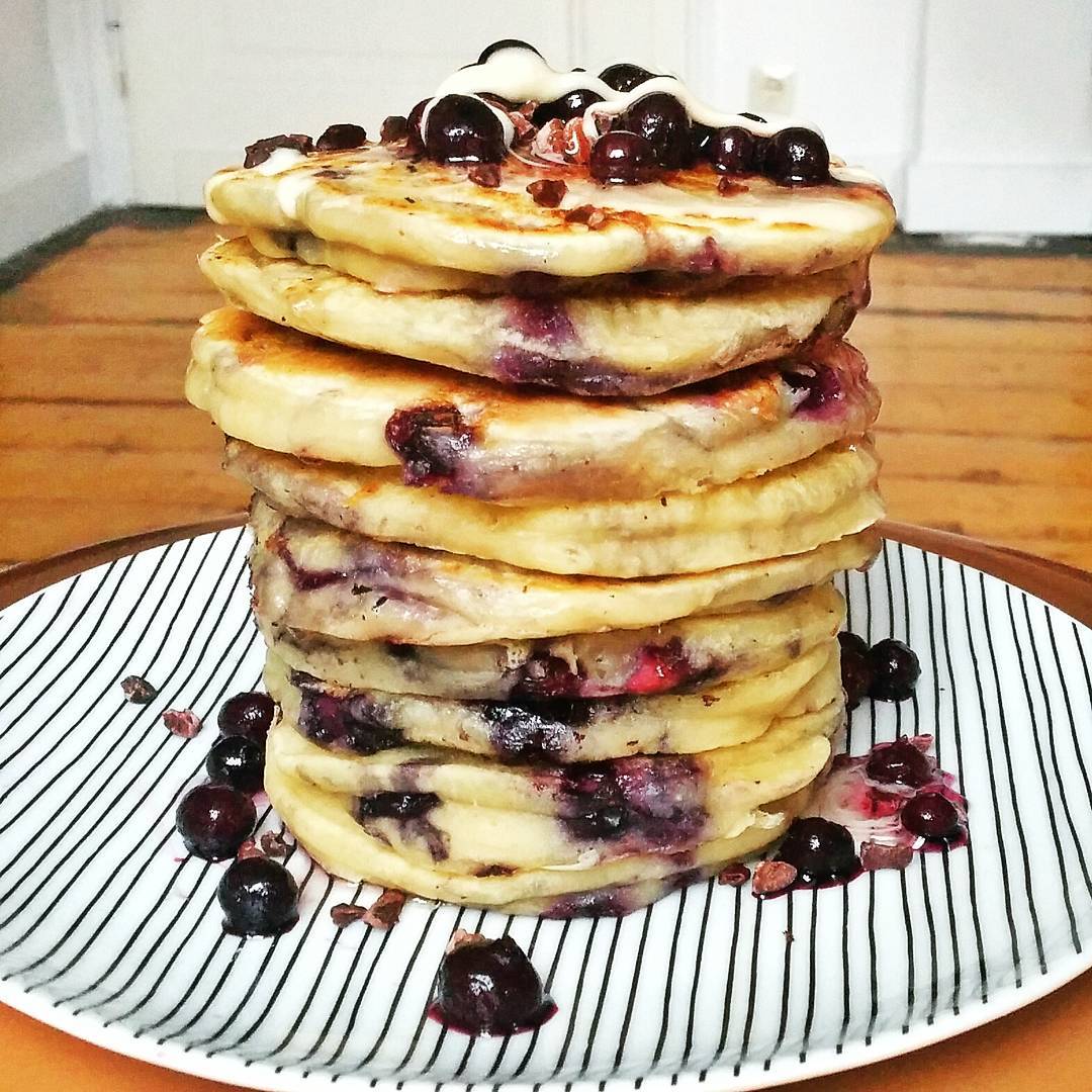 Blueberry pancakes